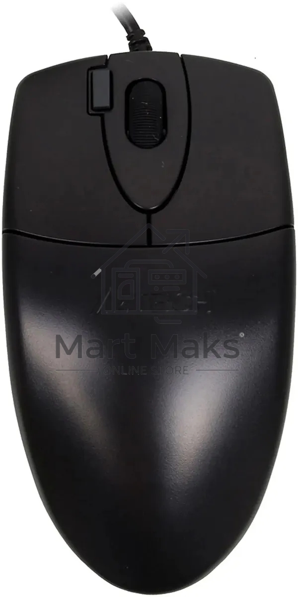 Мышь проводная A4Tech OP-620DS черный, 1000 dpi, USB, кнопки - 4
