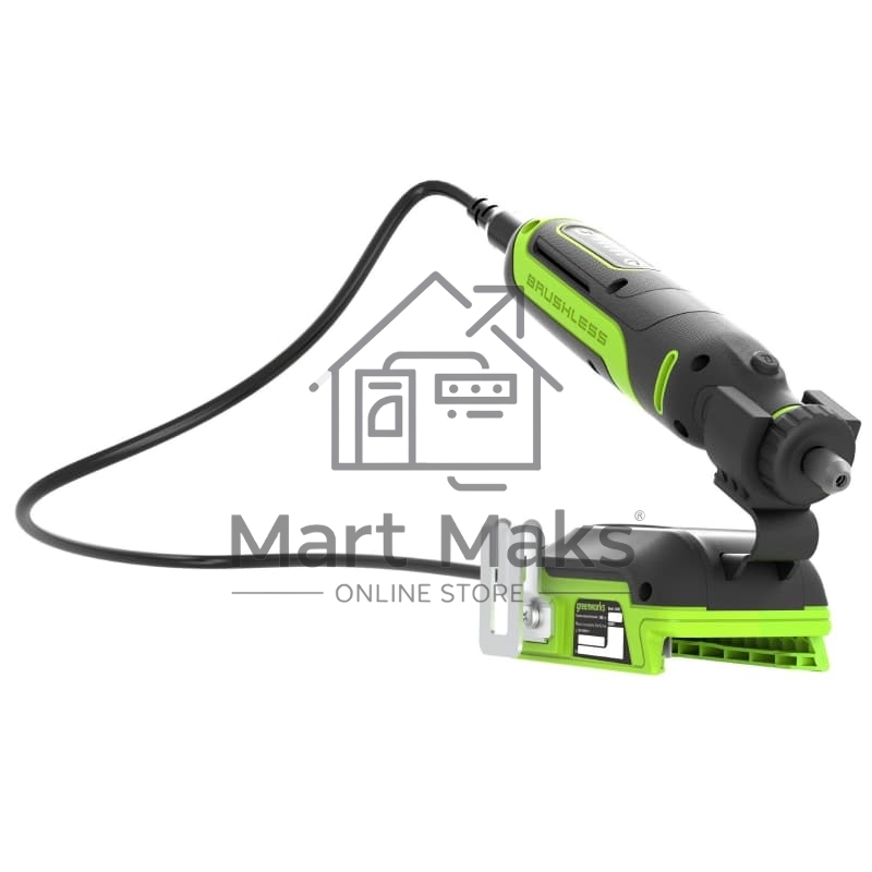 Гравер аккумуляторный GreenWorks G24RT, 24V, бесщеточный, с принадлежностями 52 шт., без АКБ и ЗУ (3200807)