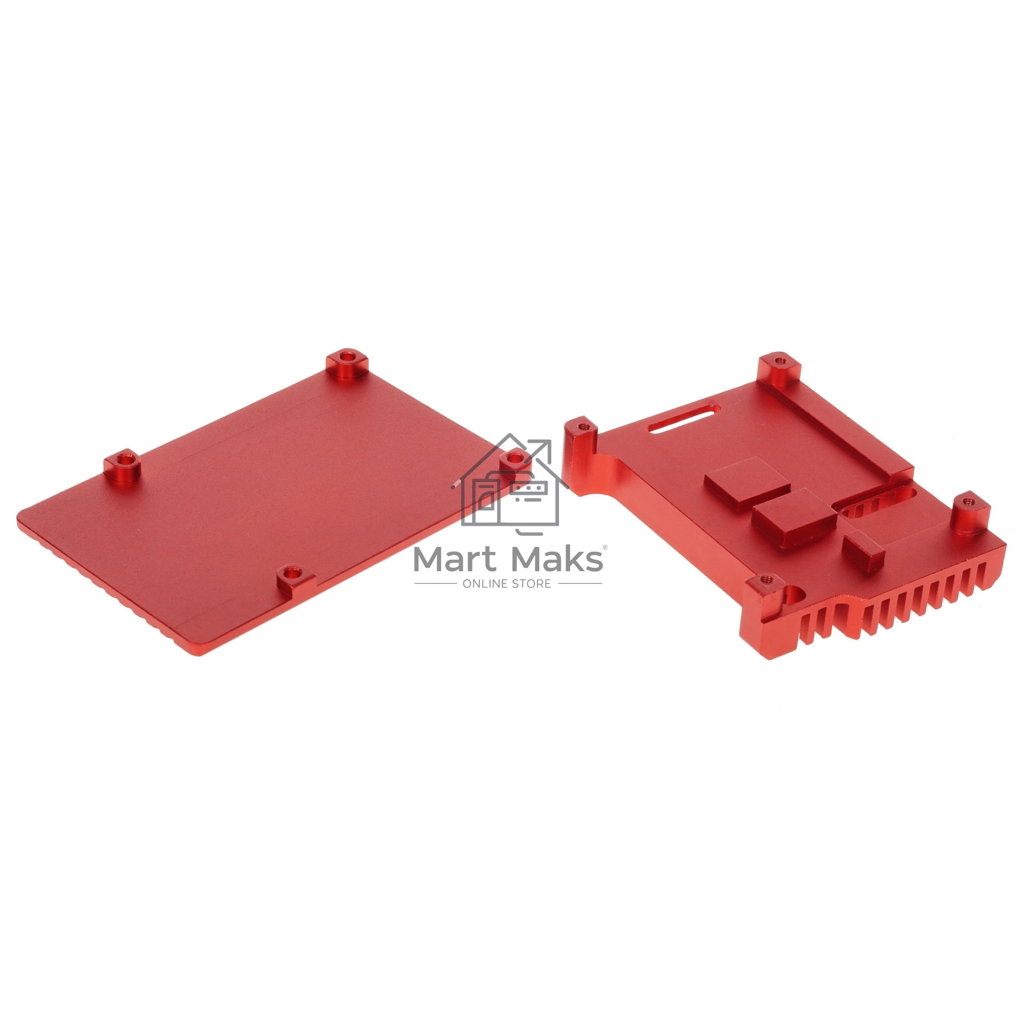 Корпус Qumo Aluminum case without fan, Raspberry Pi 4, red(RS004)
