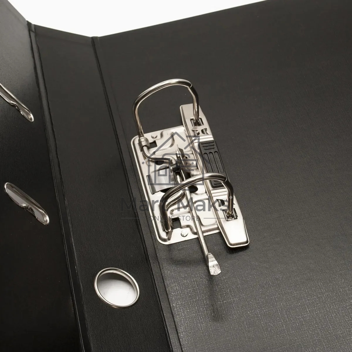 Папка-регистратор Silwerhof 2022106 A4 50мм, двусторонний ПВХ, черный, металлическая окантовка, сборная (упаковка: 2шт)