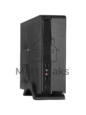 Компьютерный корпус ExeGate EX268691RUS Компьютерный корпус MiniITX ExeGate MI-207 Black, miniITX/mATX, (M450, 80мм), 2*USB, Audio