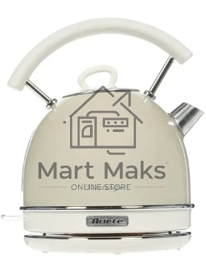 Чайник электрический Ariete Vintage 2877/03. Мощность 2000 Вт, объем 1.7 л, бежевый (6/48)