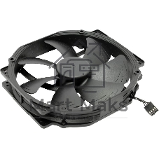 Вентилятор корпусной Noctua NF-A15 HS-PWM chromax.black, 140 мм, 1500 об/мин, 24.6 дБ, 4-pin PWM, без подсветки, черный