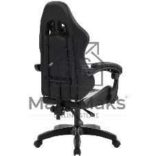 Кресло игровое DEFENDER Legas класс-2 до 110кг наклон спинки 135° экокожа черный/белый 64806