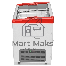 Морозильный ларь FROSTOR GELLAR FG 250 E, белый/красный, 240л, 2 корзины