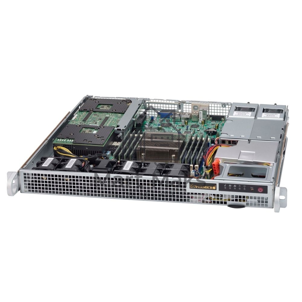 Компьютерный корпус 1U, Support WIO MB, max MB size 12.3