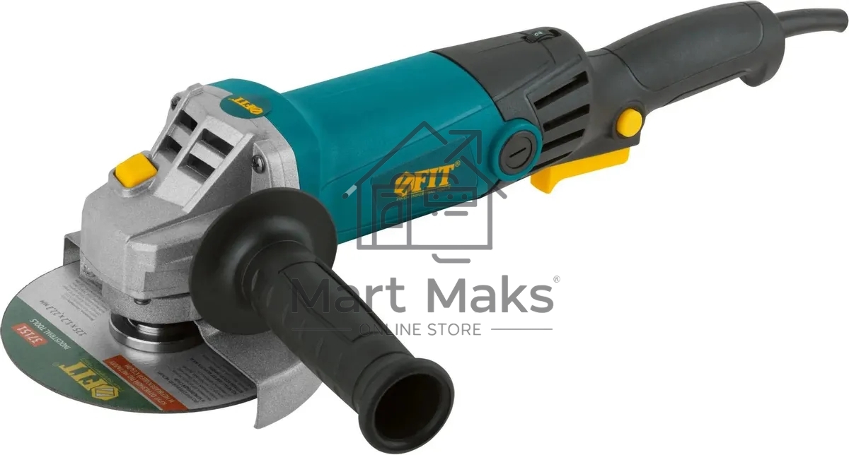 Углошлифовальная машина FIT AG-125/720 720 Вт, 0-10500 об/мин, КлК 125 мм, 2,1 кг, длинная, регулир.оборотов, б/с щеток, кор.