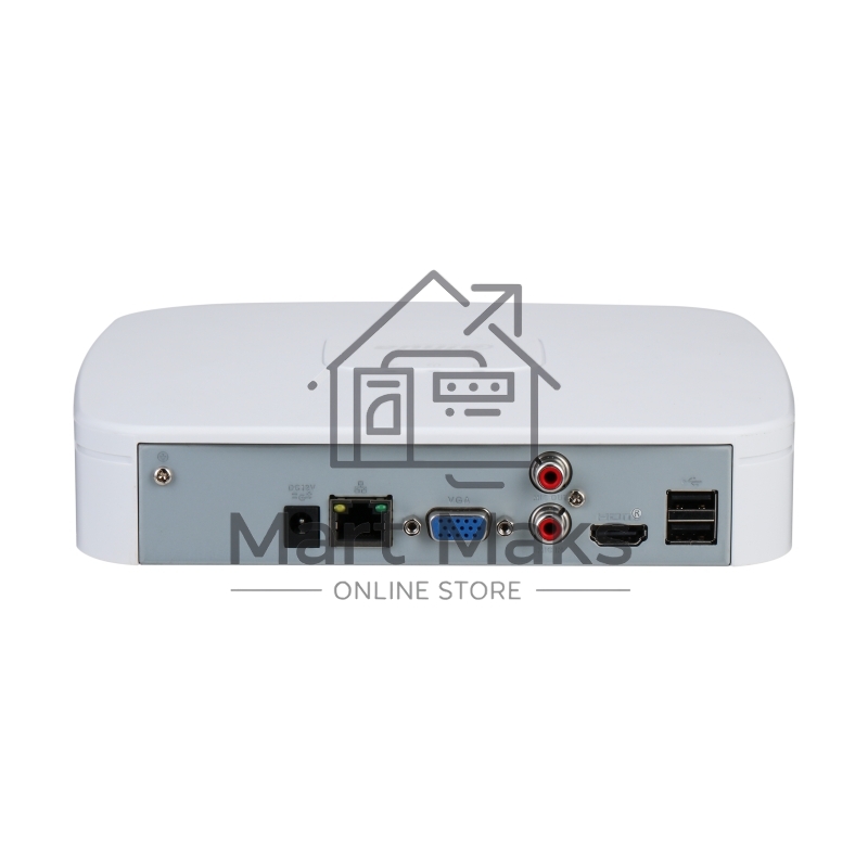 Видеорегистратор Dahua DHI-NVR2104-I2 4-канальный IP-видеорегистратор 4K и H.265+, ИИ