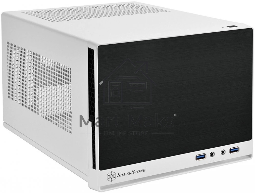 Компьютерный корпус Silverstone Sugo SST-SG13WB-Q , mini-ITX, без БП ( ATX )черно-белый, передняя панель из пластика