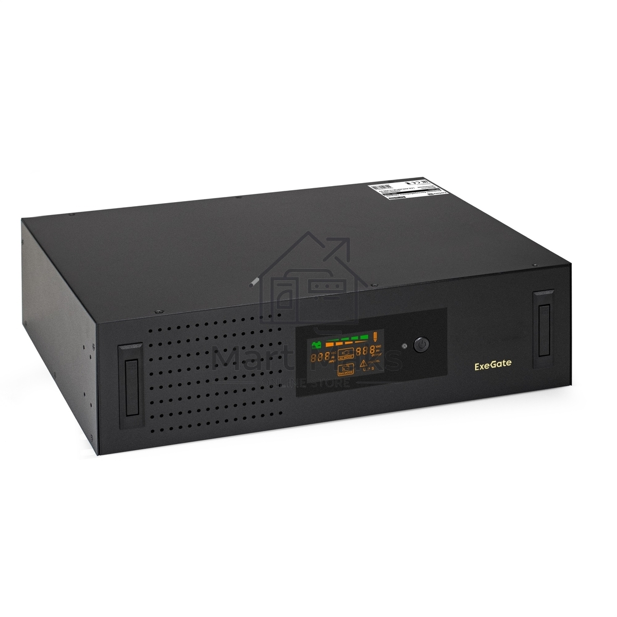 Источник бесперебойного питания ExeGate ServerRM UNL-3000.LCD.AVR.2SH.3C13.USB.3U 3000VA/1800W, Color LCD, AVR, 2*Schuko+3*C13, USB, 3U, установка в стойку, черный