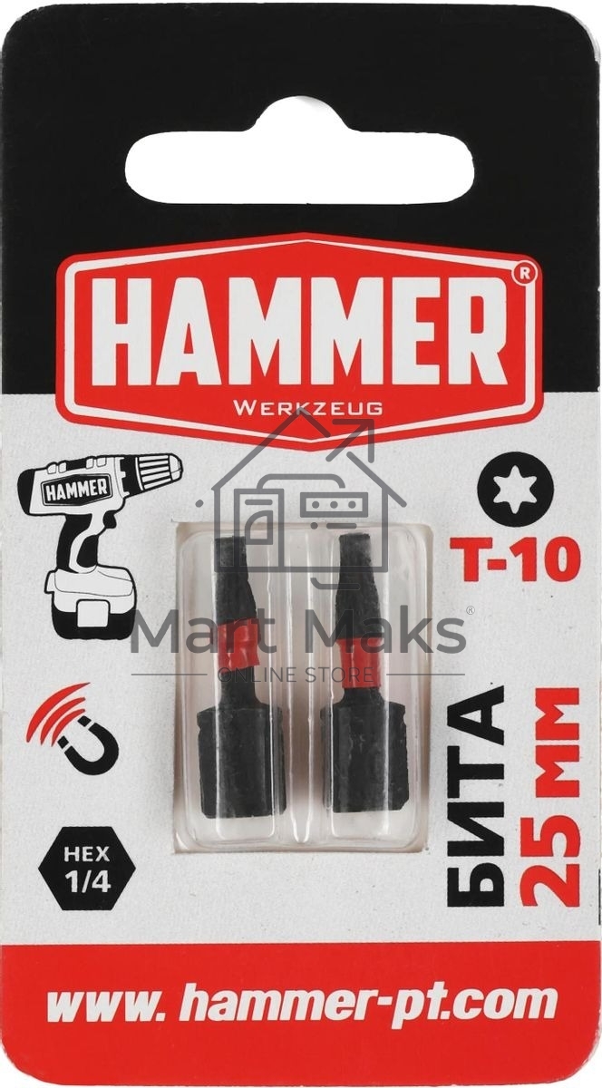 Бита Haммer Flex 203-179TORX-1025мм, 2шт.