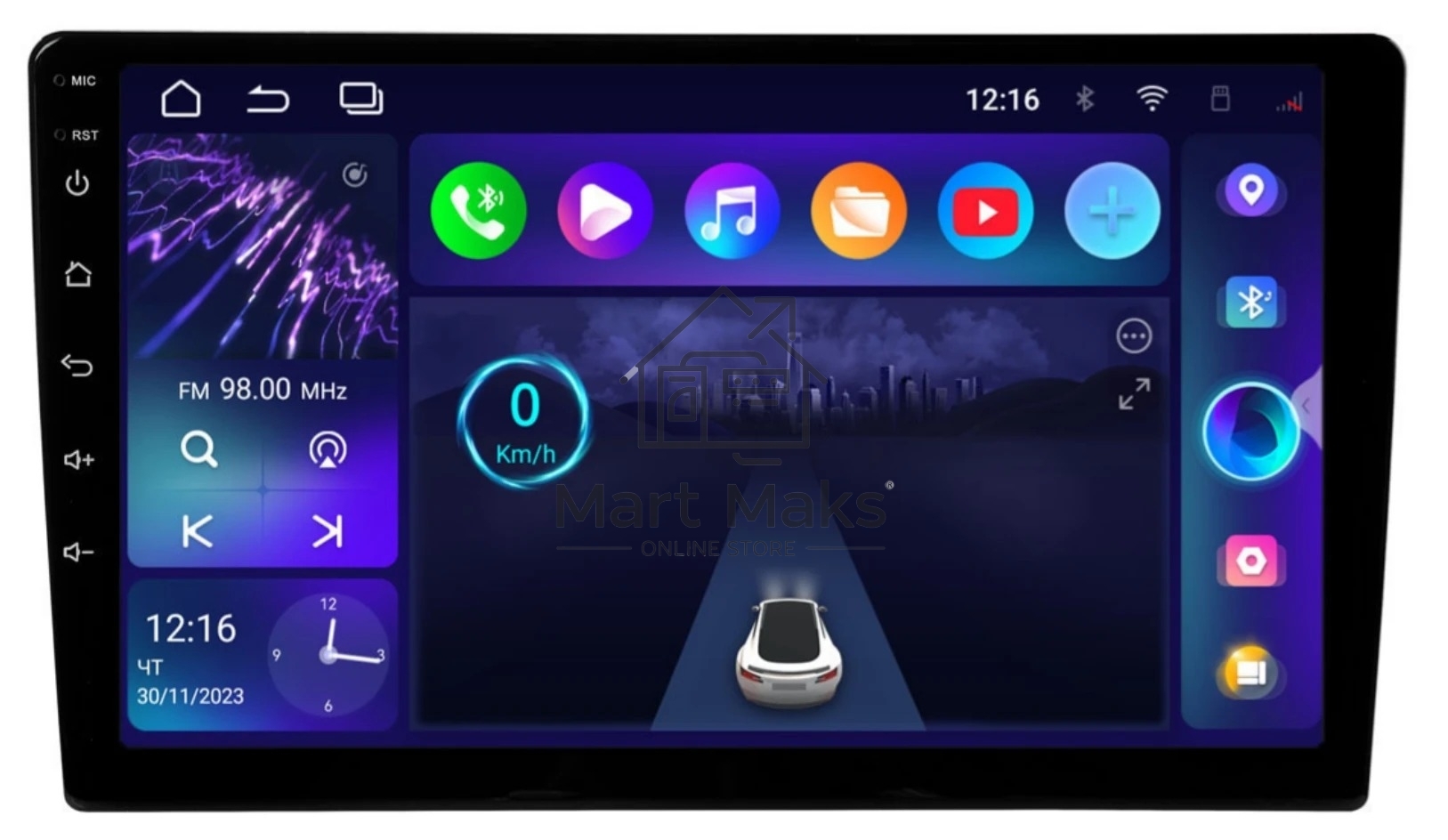 Автомагнитола INCAR ARN-7710-4, 2 DIN, 10