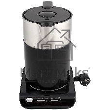Электрочайник Bosch TWK8613 черный/серебристый, 1.5 л, 2400 Вт, скрытый нагревательный элемент, поддержание температуры