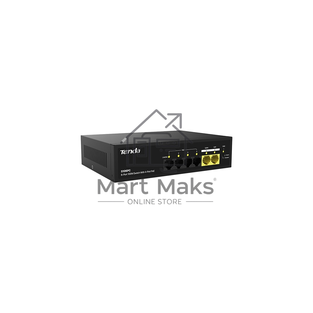 Коммутатор TENDA S106PC 6PORT 100M