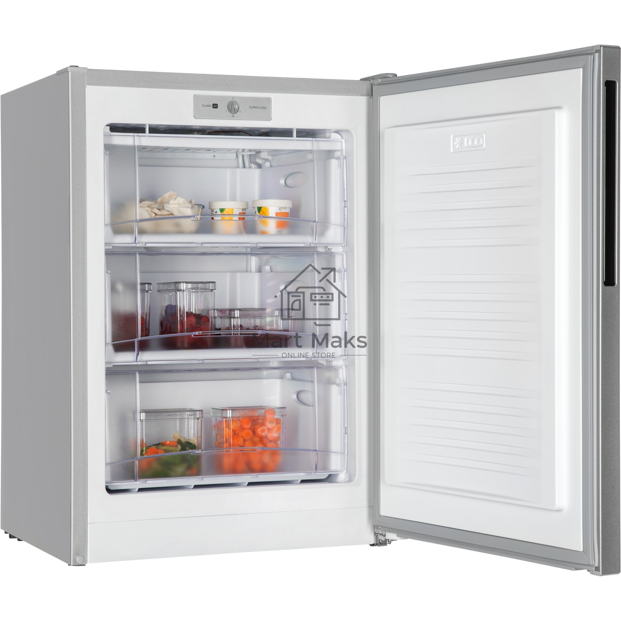 Морозилка Nordfrost DF 256 SAP, серебристый, 100л, 3 ящика