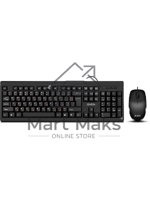 Комплект клавиатура + мышь SVEN KB-S320C клавиатура и мышь черные (USB, 105 кл, 4 кнопки, 1000 dpi)