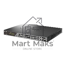 Коммутатор D-Link DSS-200G-28MPP/A1A, 24×1 Гбит/с + 4×1 Гбит/с Combo, настраиваемый