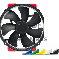 Вентилятор корпусной Noctua NF-A15 HS-PWM chromax.black, 140 мм, 1500 об/мин, 24.6 дБ, 4-pin PWM, без подсветки, черный