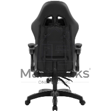 Кресло игровое DEFENDER Legas класс-2 до 110кг наклон спинки 135° экокожа черный/белый 64806