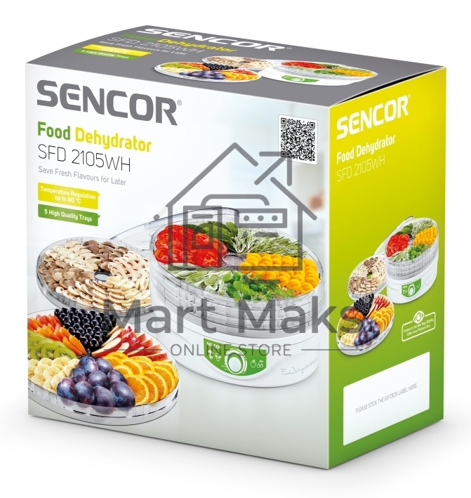 Сушилка для овощей и фруктов Sencor SFD 2105WH