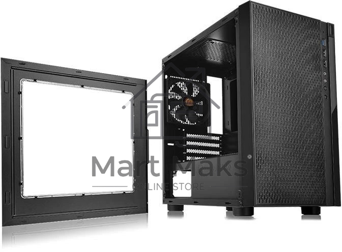 Компьютерный корпус Thermaltake Versa H18 Window черный без БП mATX 2xUSB2.0 1xUSB3.0 audio bott PSU