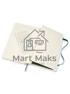 Блокнот Moleskine CLASSIC SOFT QP616K15 Large 130х210 мм 192 стр. линейка мягкая обложка зеленый