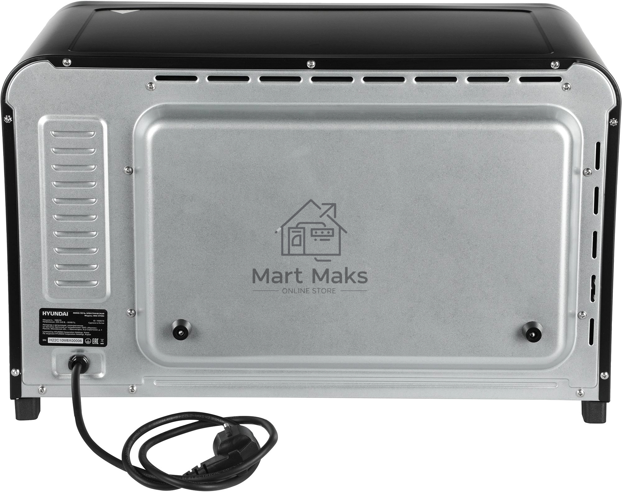 Мини-печь Hyundai MIO-HY094 35л. 1600Вт черный