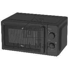 Микроволновая печь BQ MWO-20016SM черный, 20 л, 700 Вт, переключатели — поворотный механизм