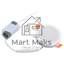Св-к встраиваемый с подсветкой круг 7Вт 4500К 85мм белый IP40 General GLP-DECO-R2-7BT-IP40-4-W