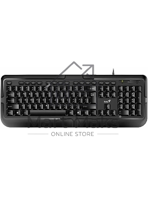 Клавиатура проводная Genius keyboard KB-118 II,RU,USB, черный