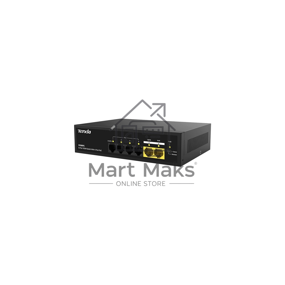 Коммутатор TENDA S106PC 6PORT 100M