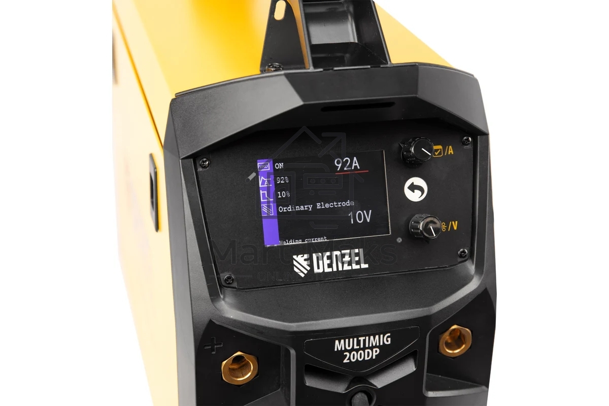 Аппарат инвертор. полуавтомат. сварки MultiMIG-200DP Synergy Double Pulse, 200 А, ПВ 80% Denzel