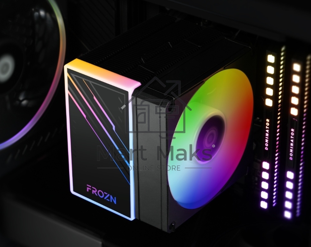Кулер Cooler ID-Cooling FROZN A400 ARGB черный 92мм алюминий+медь 2200rpm 25.8db 4-pin 180W 123мм