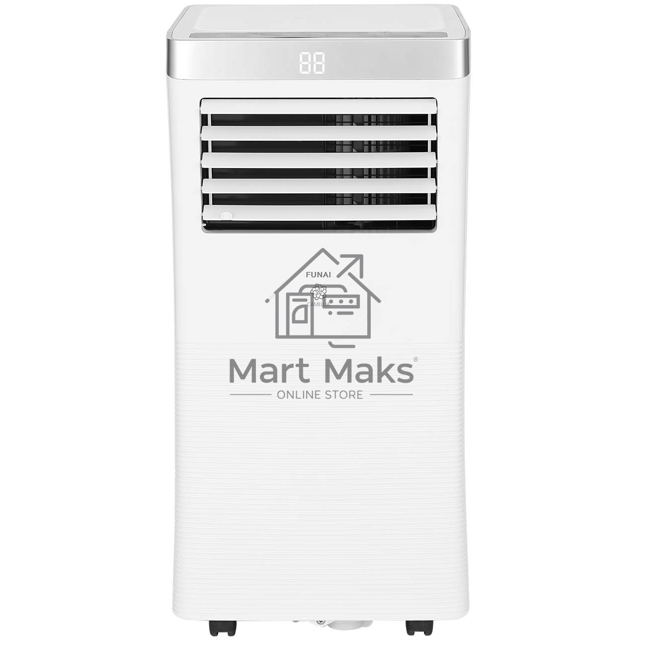 Кондиционер мобильный FUNAI MAC-CA25CON04 9000 BTU, 19 м², 54/55 дБ, охлаждение, осушение, белый