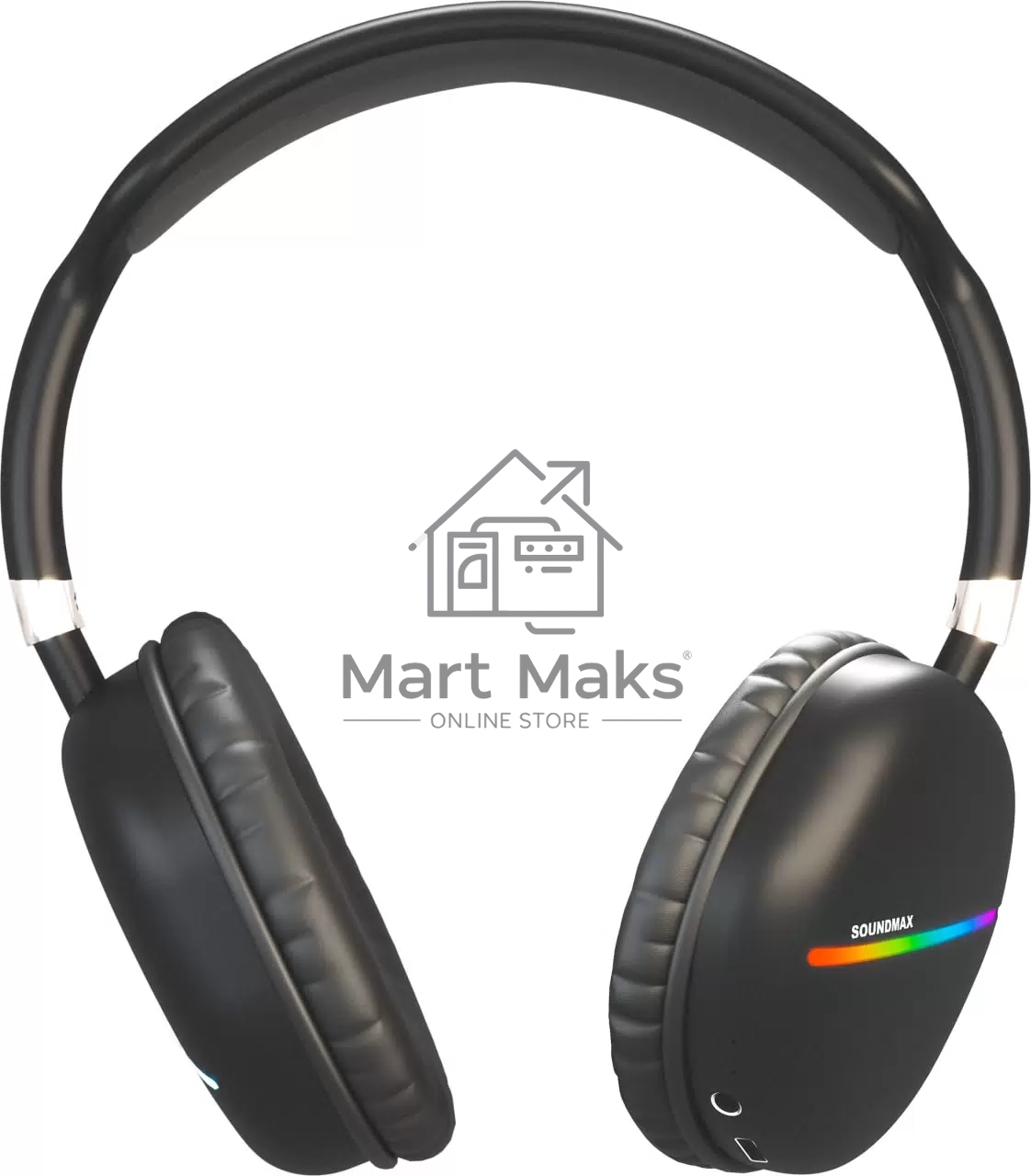 Наушники SOUNDMAX SM-HP2200B (серый)