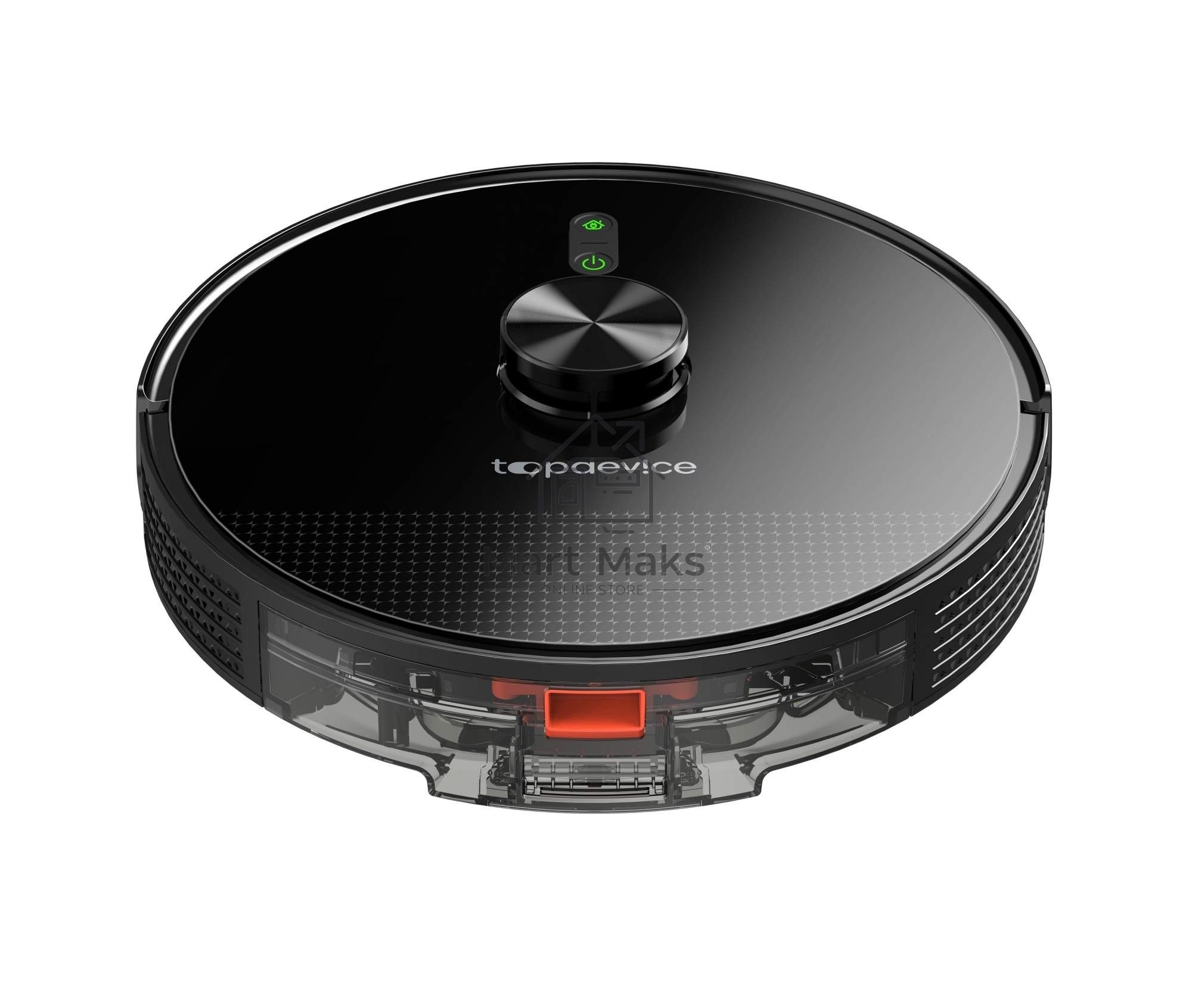 Робот-пылесос TopDevice TDSRC003_BK черный, 40 Вт, 2600 мА·ч Li-Ion, уборка влажная/сухая, пылесборник контейнер 0.4 л