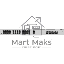 Коммутатор Huawei S220S-26PN4JX, 24×PoE+ (22×1G + 2×2.5G Combo RJ45) + 2×10G SFP+ + 2×2.5G SFP (Combo), управляемый