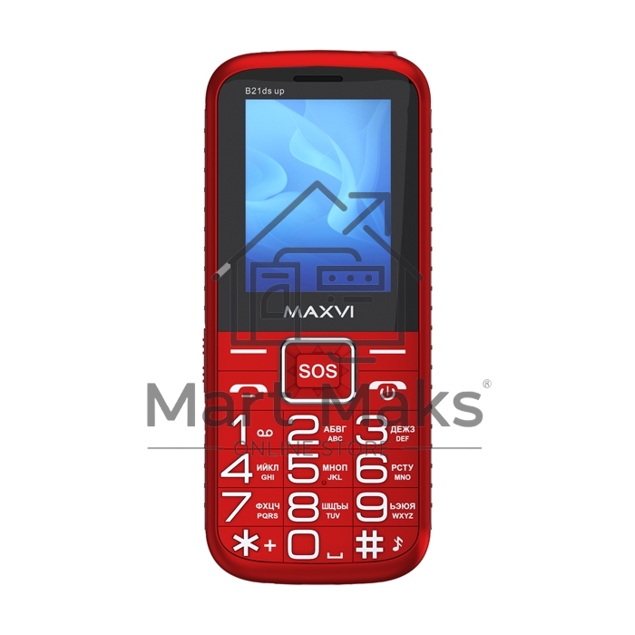 Мобильный телефон Maxvi B21ds up красный
