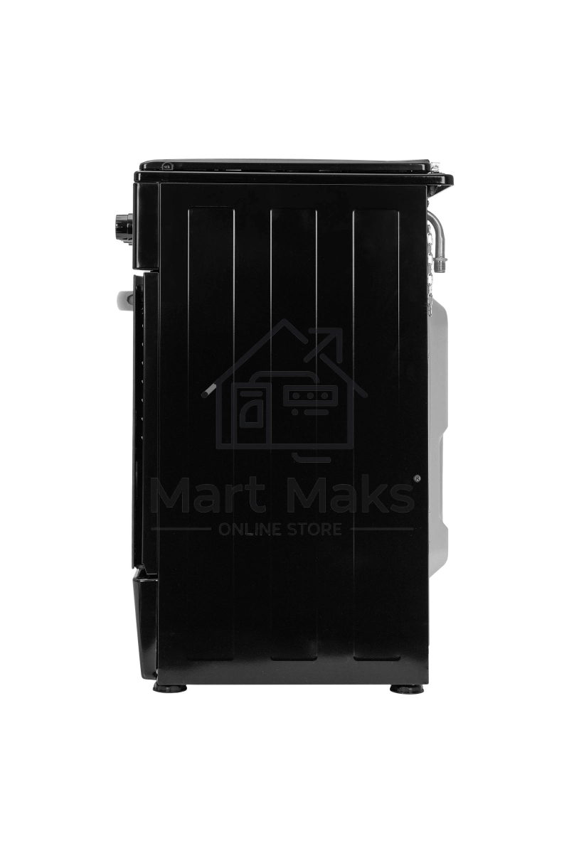 Плита газовая Kraft KF-FSK5301GBL черный, конфорок 4 газовых, духовка 58 л, 50 см x 85.5 см x 55.6 см
