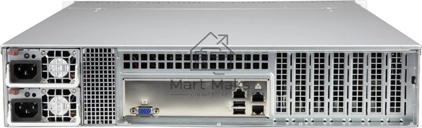 Компьютерный корпус Supermicro CSE-LA25TQC-R609LP, 2U Dual and Single Intel and AMD CPUs, 7 low-profile expansion slot(s), 8 x 3.5