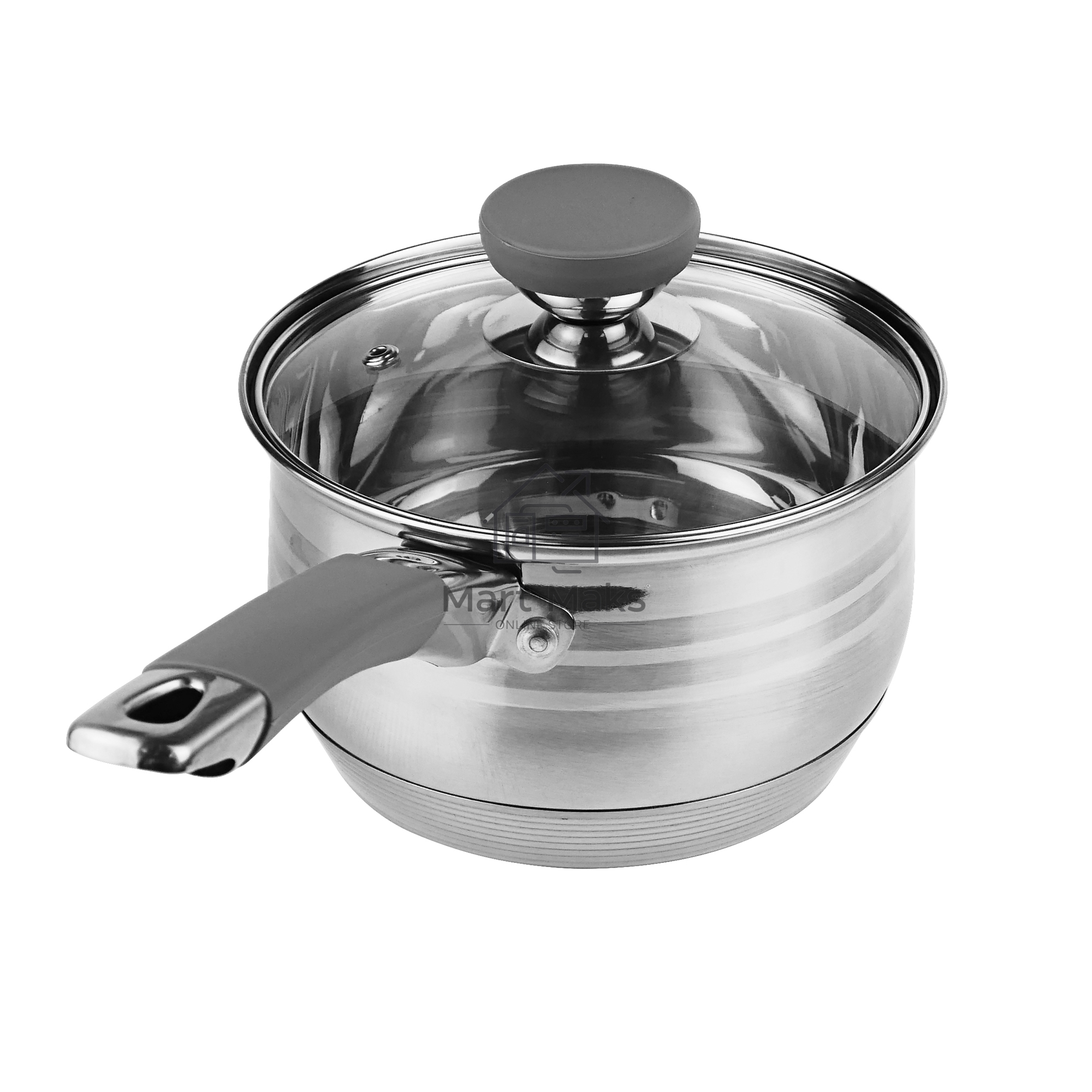 Сотейник LARA LR03-47 2.1 л, с крышкой, 16 см, нержавеющая сталь