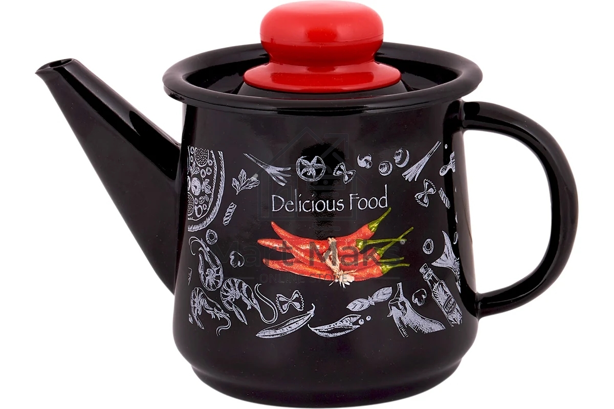 Чайник для плиты APPETITE 1с202с Chilli эмал 1,0 л без свистка