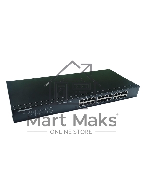 Коммутатор неуправляемый NEOMAX NMS-124P-1000-SR, 24 порта 1000 Mbps, металл Rack