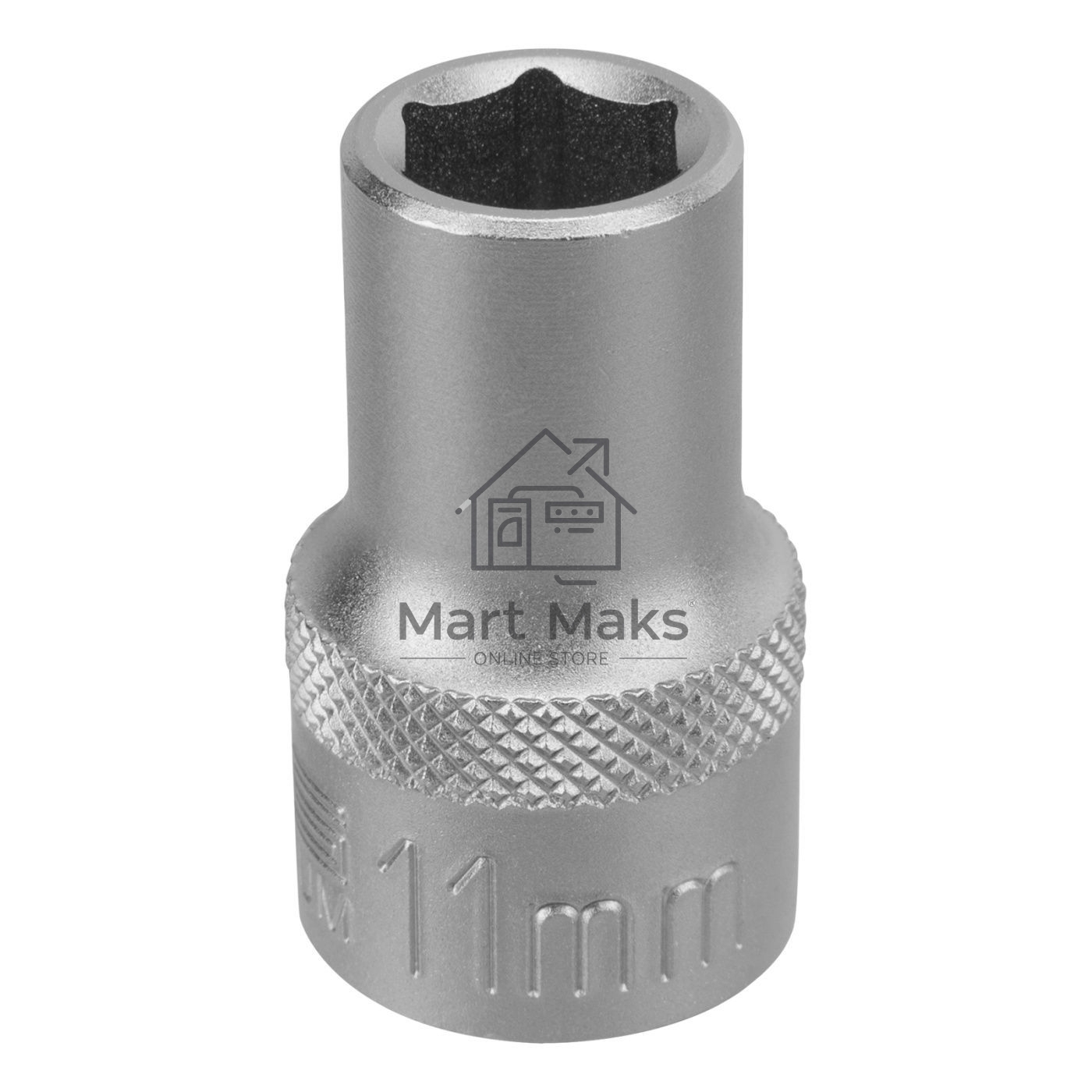 Головка торцевая Stels 11 мм, 6-гранная, CrV, под квадрат 1/2