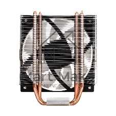 Кулер ExeGate Wizard EXX400V3-PWM.FRGB алюминий/медь, 1800 об/мин, 33 дБ, 4 pin, 140 Вт