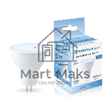 Лампа светодиодная Ambrella light 161306 LED MR16 13W IC GU5.3 6400K 175-265V