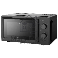 Микроволновая печь BQ MWO-20016SM черный, 20 л, 700 Вт, переключатели — поворотный механизм