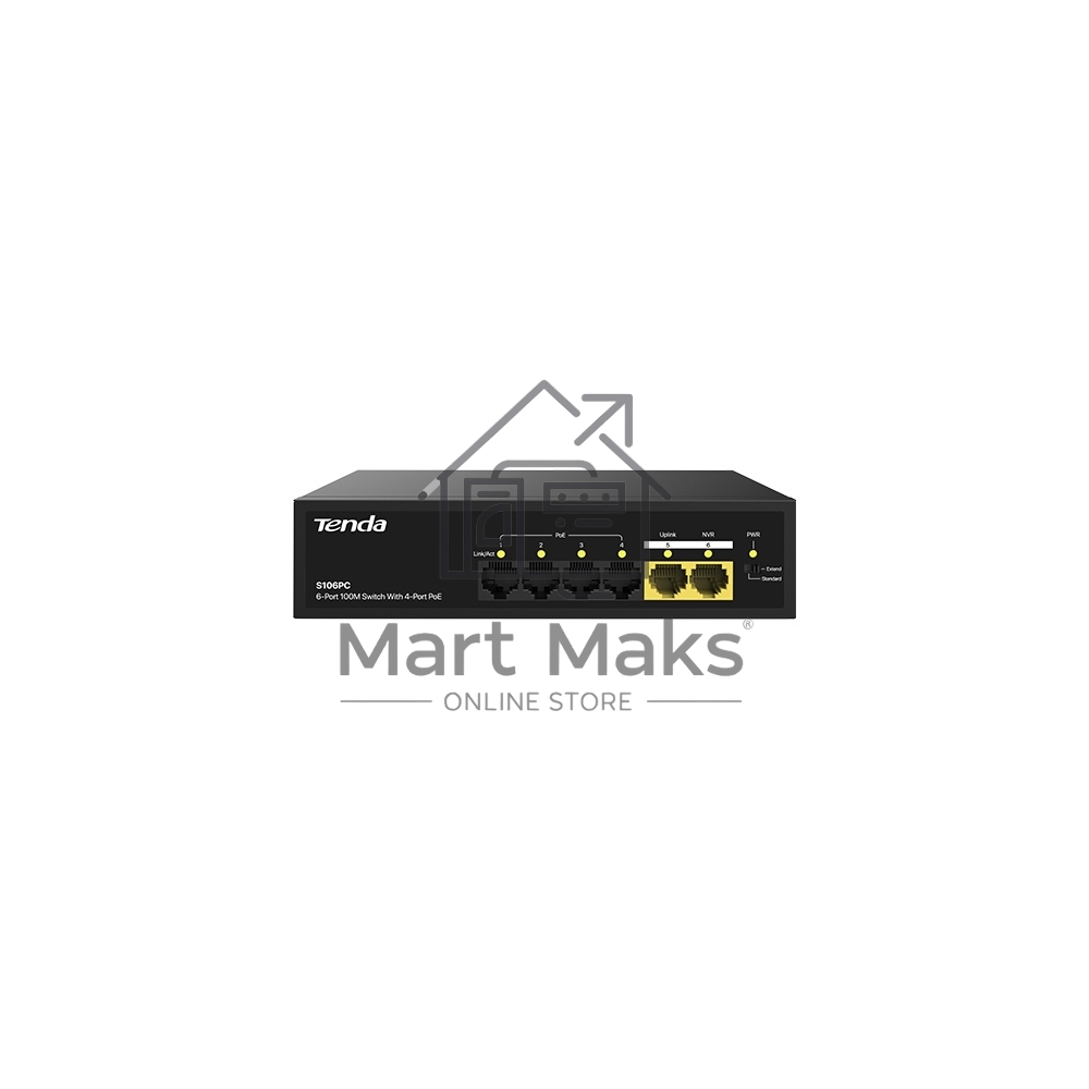 Коммутатор TENDA S106PC 6PORT 100M