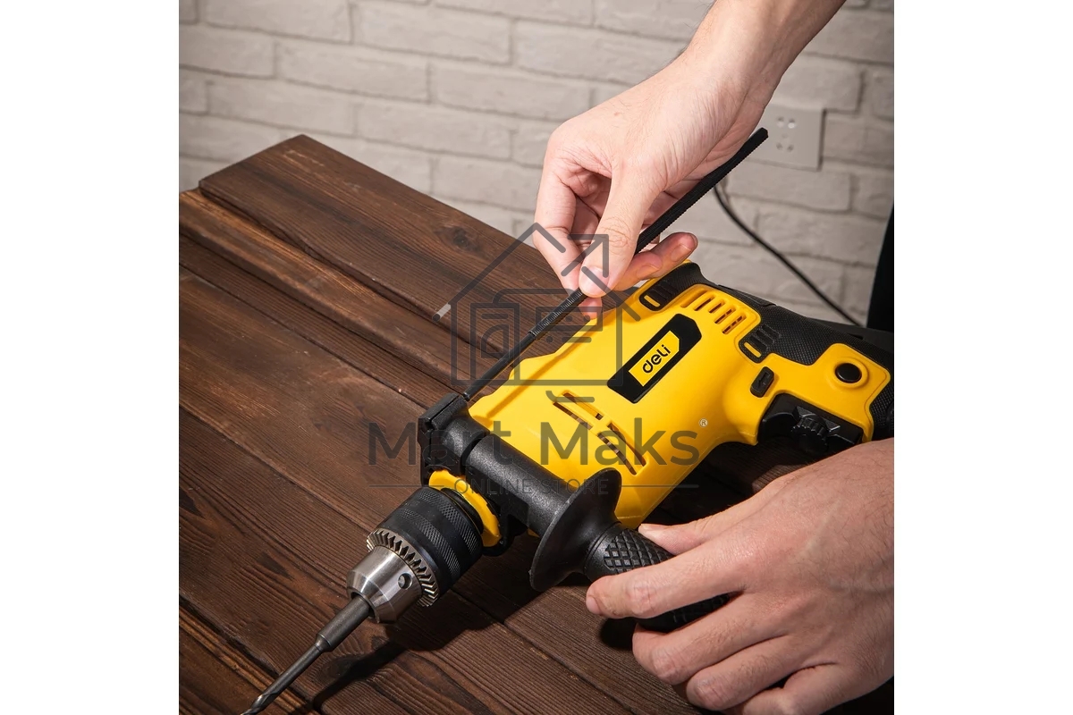 Дрель Deli DL-CZ13-E1, 650Вт, сетевая, ударная