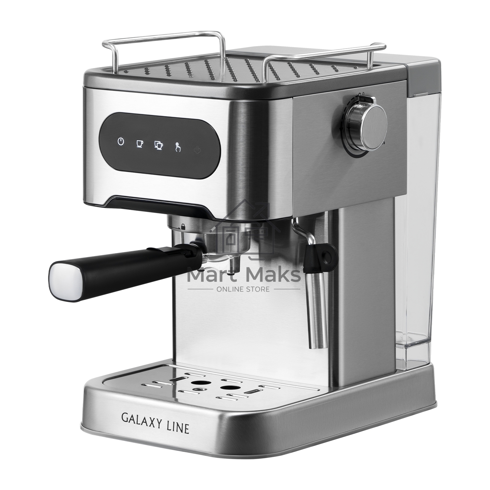 Кофеварка рожковая Galaxy Line GL 0761 серый, исп. кофе - молотый, 1,5 л, 1500 Вт, 20 Бар.